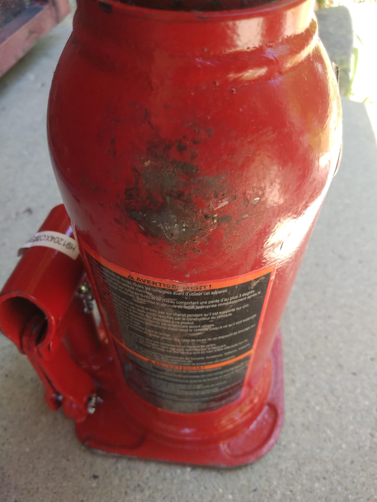 BIG RED 10 Ton (20,000 LBs) Torin Welded Hydraulic Car Bottle Jack for Auto Repair and House Lift, Red, TAM91003B customer photo 1