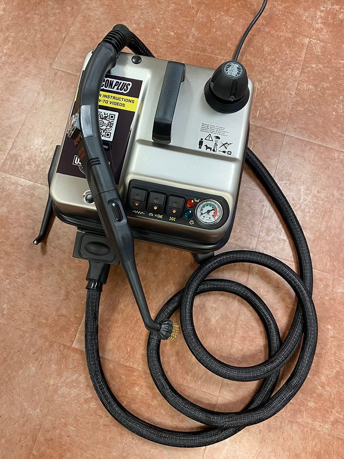 US Steam FALCON Commercial Steam Cleaner | 1800W | Stainless Steel | 305F & 70PSI | 12ft Hose | 1 gal Boiler | Auto Detailing customer photo 2