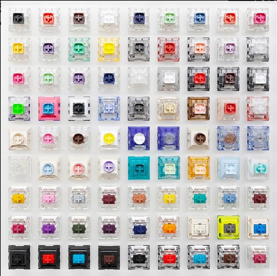 KPREPUBLIC Kailh 81 Switch switches Tester with Acrylic Base Blank keycaps for Mechanical Keyboard Box Cream Arctic Fox Silver Jellyfish (Kailh 81 Switch Tester x1) customer photo 2