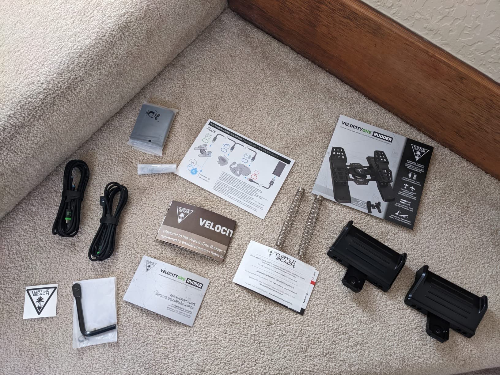 Turtle Beach VelocityOne Universal Rudder Pedals for Windows 10/11 PCs, Xbox Series X|S, Xbox One customer photo 1