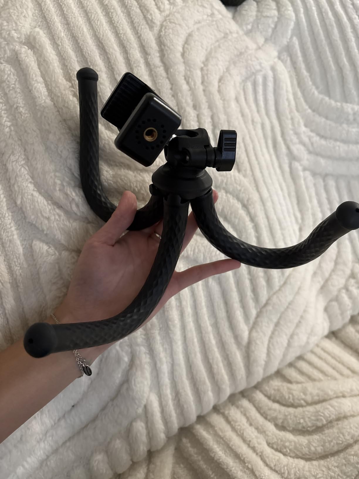 Tripod for iPhone, Goocong Flexible Tripod for Phone Camera with Cell Phone Mount for Samsung Google Smartphone, DSLR Camera customer photo 2