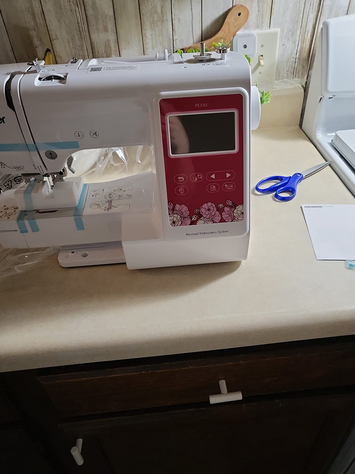 Brother PE545 Wireless Embroidery Machine 4x4 Hoop LCD | Wireless LAN Connected, 135 Built-in Designs, 4 x 4 Hoop Area, Large 3.7 LCD Touchscreen, USB Port, 10 Font Styles customer photo 2