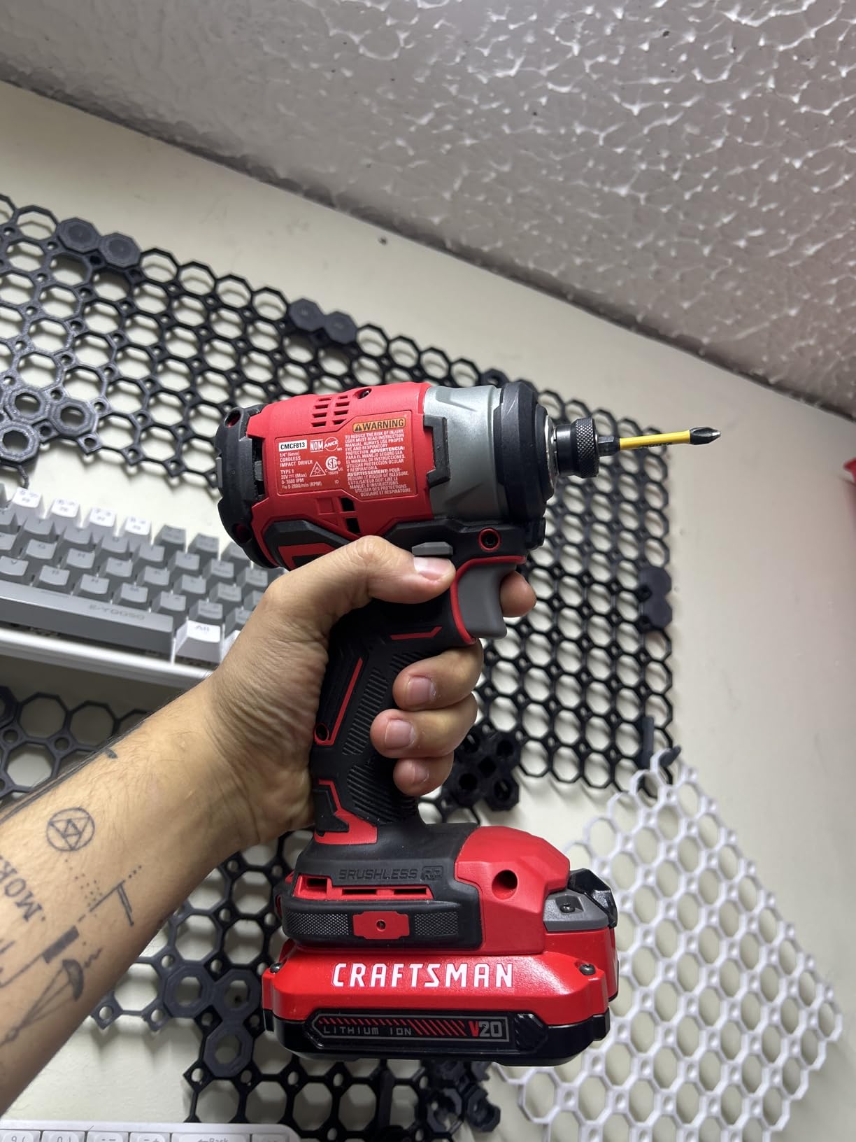 CRAFTSMAN V20 RP Cordless Drill and Impact Driver, Brushless Power Tool Combo Kit, 2 Batteries and Charger Included (CMCK211C2) customer photo 1