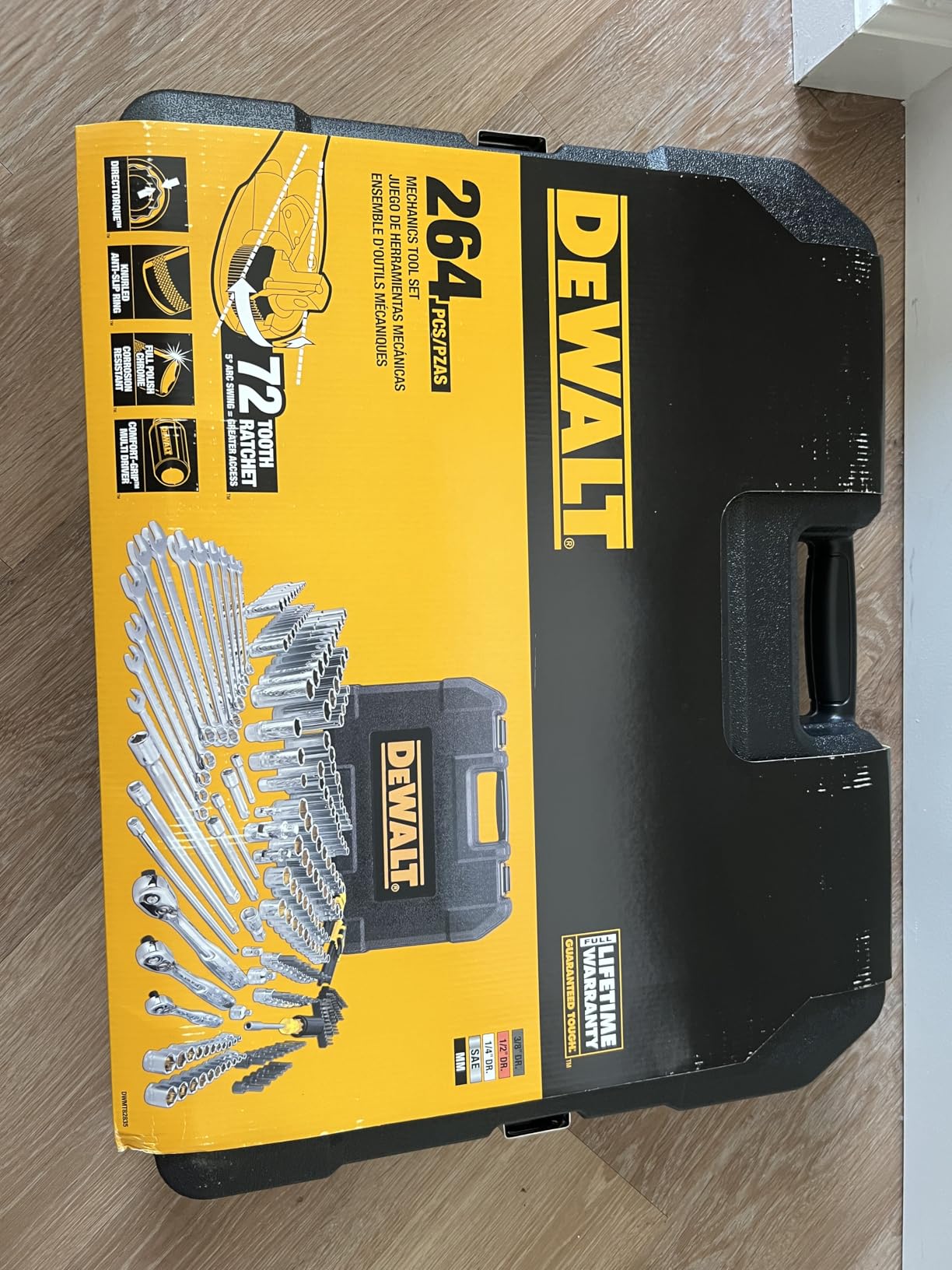 DEWALT Socket Set, 1/4