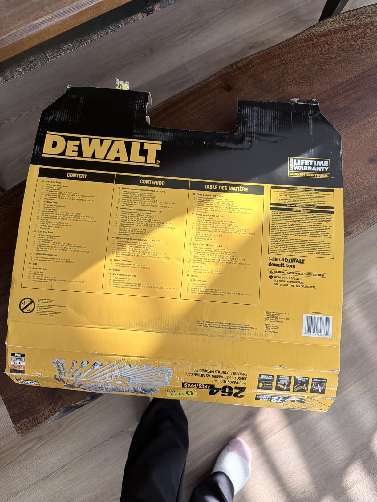 DEWALT Socket Set, 1/4