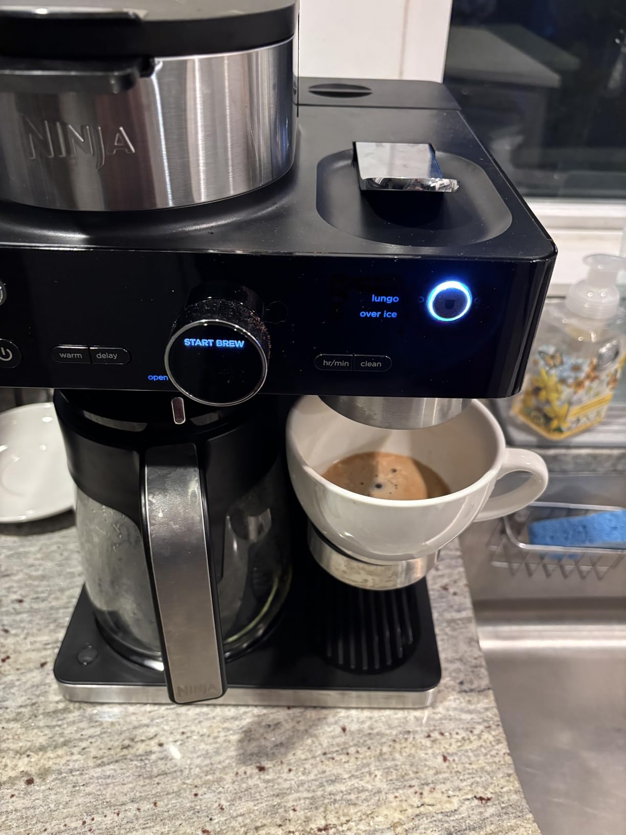 Ninja Espresso and Coffee Maker, Nespresso Capsule Compatible, Black, CFN601 | Barista System, 3 Espresso Brew Styles, Single-Serve Coffee, Built-in Frother, Espresso, Cappuccino and Latte Maker customer photo 2