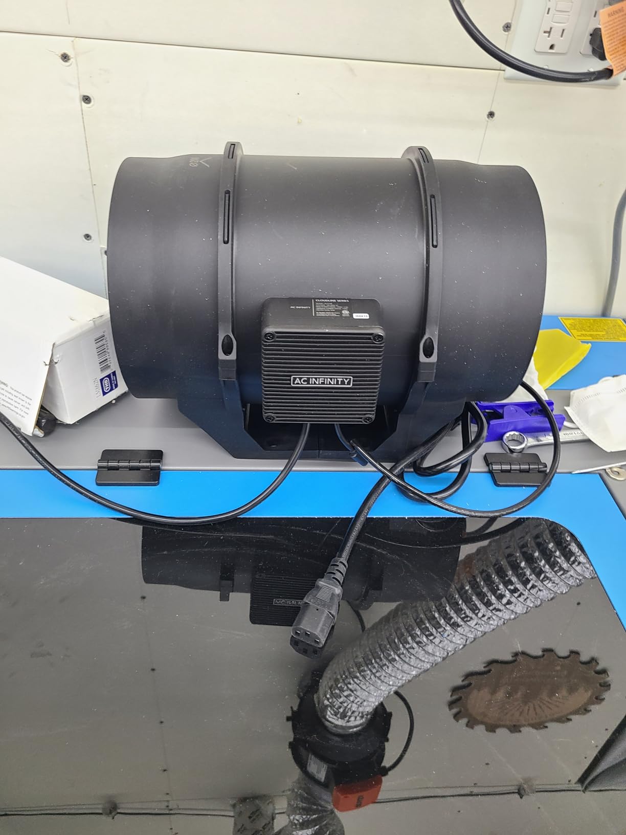 AC Infinity CLOUDLINE A8, Quiet 8-Inch Inline Duct Fan with Speed Controller - 10-Speed EC-Motor, ETL-Certified, IP-44 Rated customer photo 2