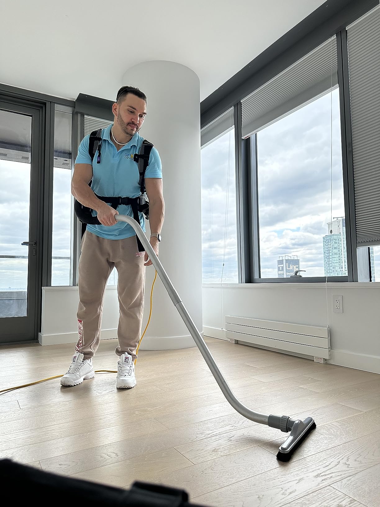 ProTeam GoFit 3 Commercial Backpack Vacuum with Xover Multi-Surface Two-Piece Wand Took Kit, 3 qt, Corded customer photo 1