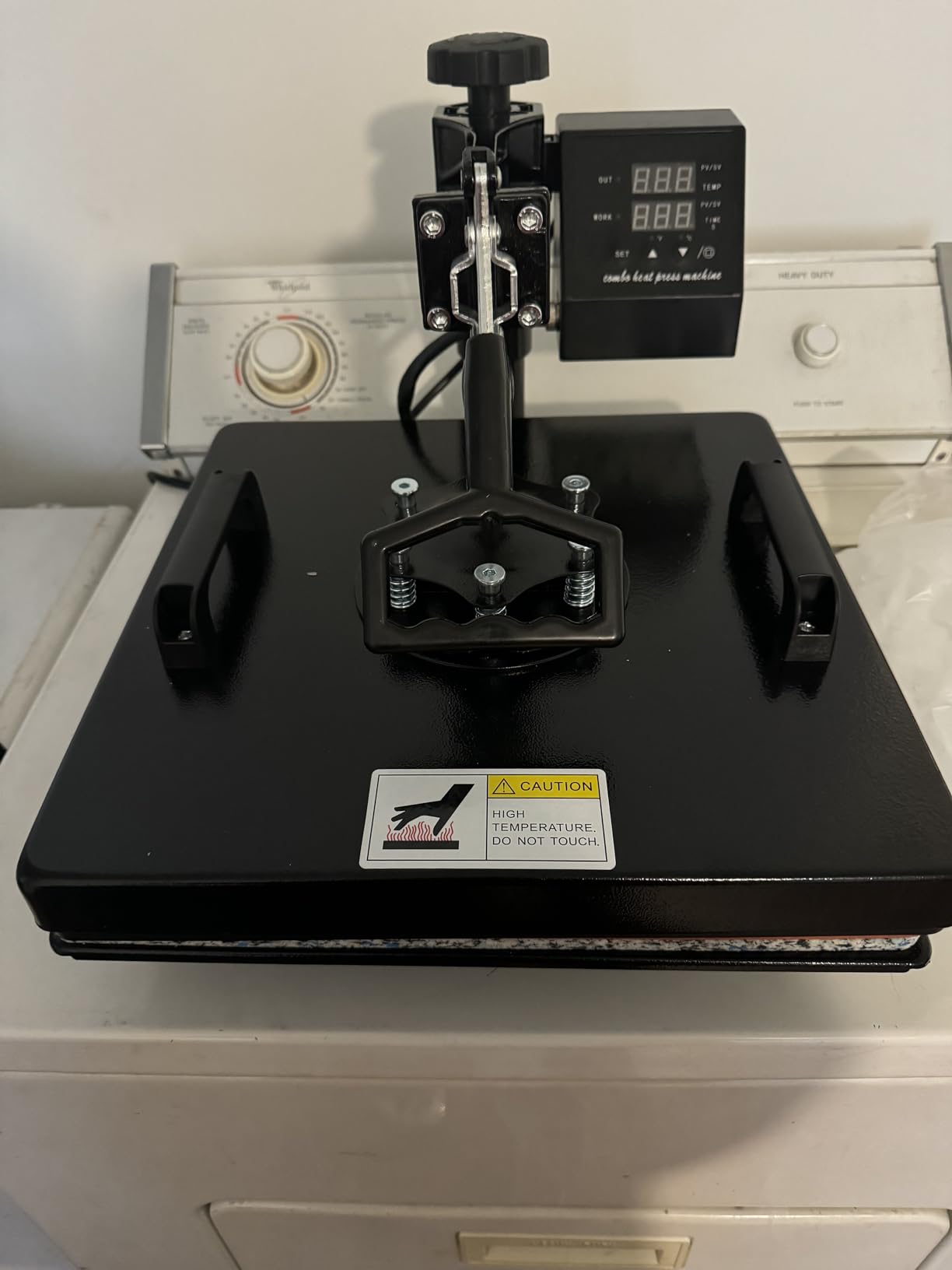 Topdeep Heat Press 15x15 Inch 8 in 1 Heat Press Machine, Swing Away T Shirt Pressing Machine Digital Control, Multifunction Heat Press Transfer Machine Sublimation Combo for T-Shirt Hat Cap Mug Plate customer photo 1