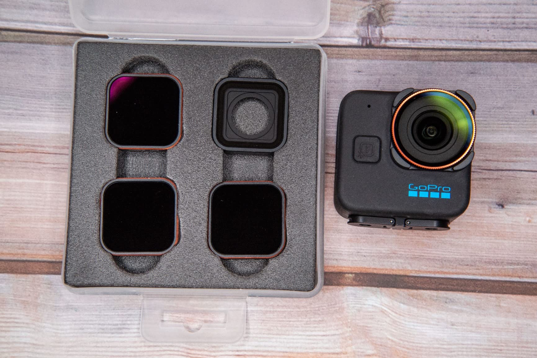 K&F CONCEPT 4 Pack ND CPL Filter Set for GoPro Hero 13/12/11/10/9 | ND8 ND16 ND32 Neutral Density Polarizing Lens Protector Aluminum Alloy Frame HD Optical Glass customer photo 2