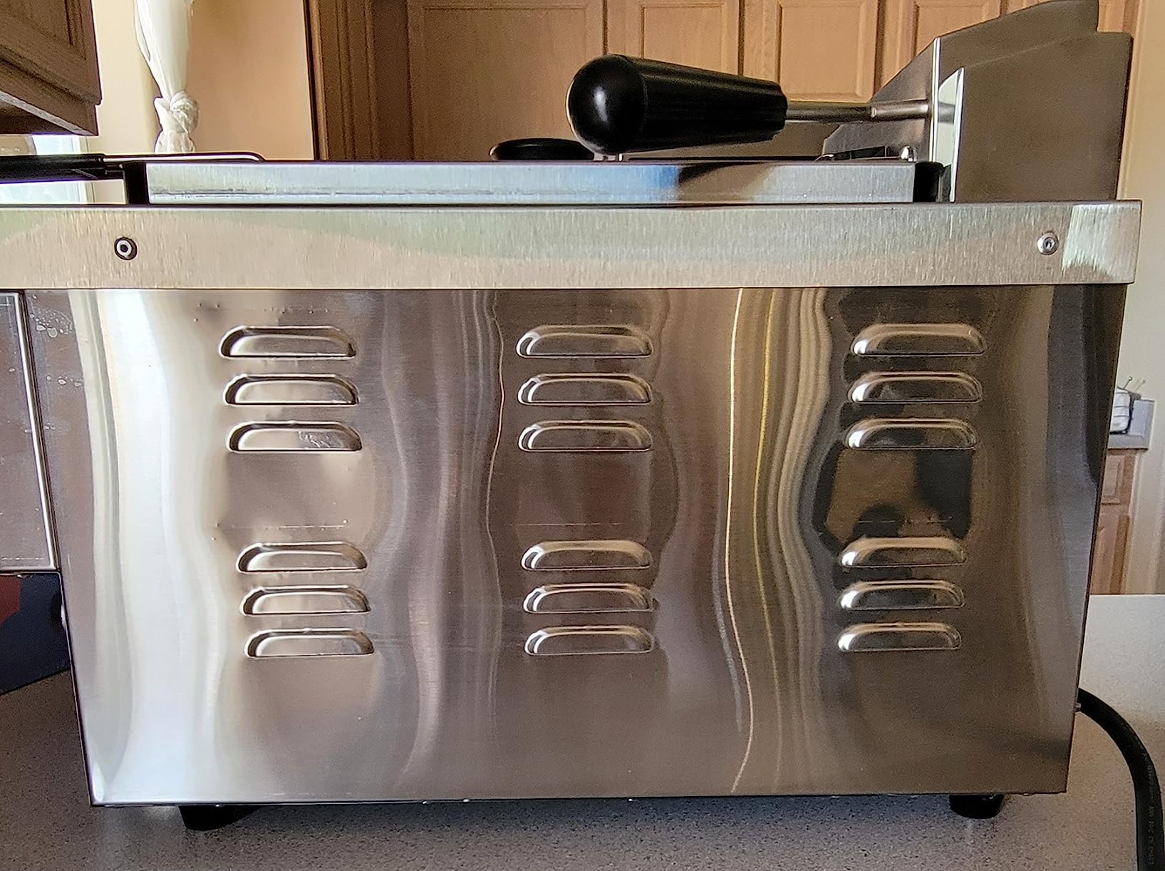 CROSSON 6L Electric Countertop Deep Fryer Extra Large with Drain, Timer, Basket and Lid for Restaurant Use 120V, 1800W Commercial Deep Fryers customer photo 1