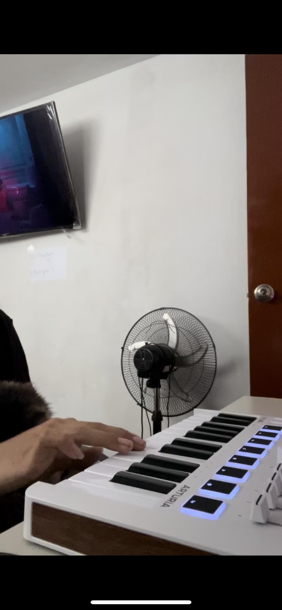 Arturia MiniLab 3 - Universal MIDI Controller for Music Production, with All-in-One Software Package - 25 Keys, 8 Multi-Color Pads - White customer photo 2