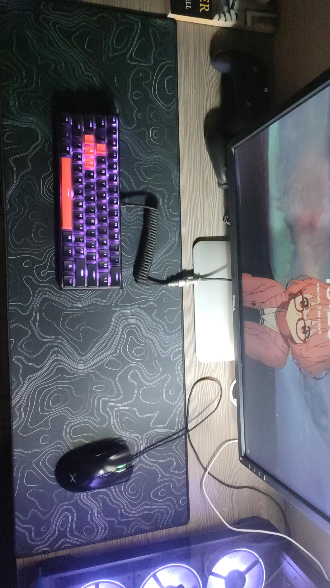 Gamer Boss - Gaming Mouse Pad - 72 x 36 Inches - 4mm Thick with Stitched Edges, Non-Slip Rubber Base, Premium Cloth Mousepad, Desk Mat for Laptop, Keyboard, Computer & PC (Mammoth, Black) customer photo 2