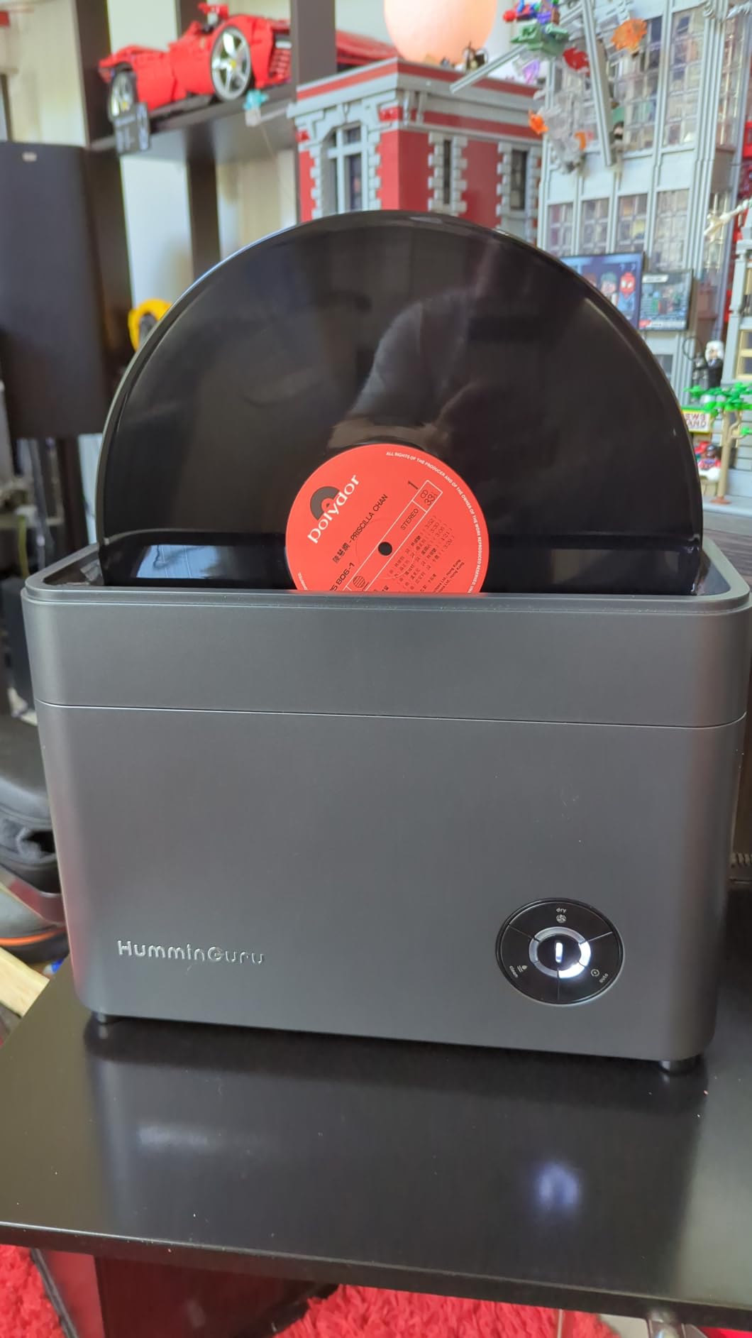 HumminGuru Ultrasonic Vinyl Record Cleaner Machine, HG01 Dark Gray, 12 Inch | 40kHz Vinyl Record Cleaning Machine with Auto Drying & Water Reuse Filter System, Compact Record Washer LP Deep Cleaning Kit customer photo 1