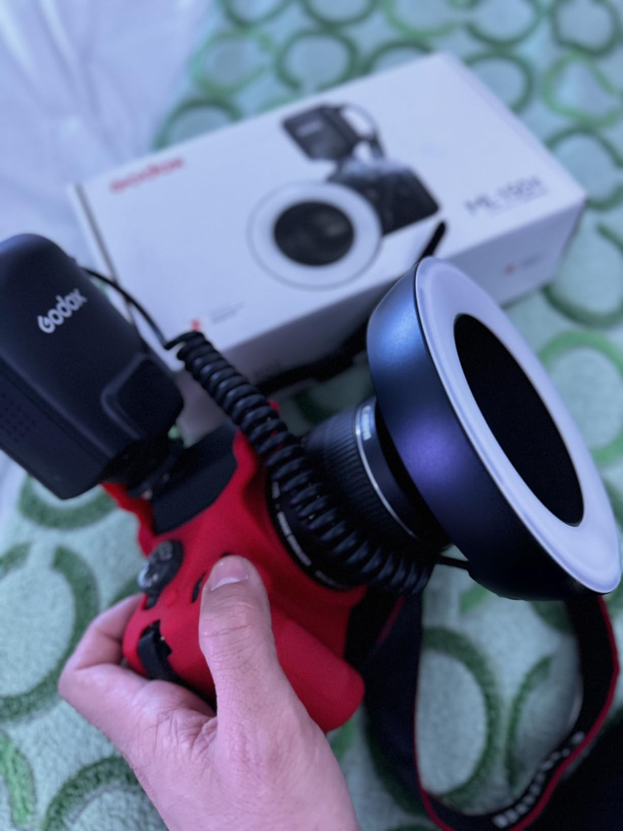 Godox ML150II Macro Ring Flash on Camera Ring Flash Light GN12 CCT 5800K+/-200K for Fuji, for Canon, for Nikon, for Sony, for Olympus Camera customer photo 2