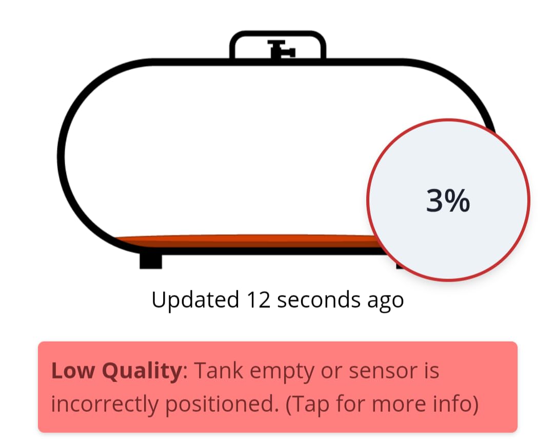 Mopeka PRO+ Long-Range Bluetooth Propane Tank Monitor, 2,000-Gallon Max | Magnetic Bottom Mount Reaches About 1,000 Feet, Uses Two AAA Lithium Cells and Works With Vertical or Horizontal Vessels customer photo 2