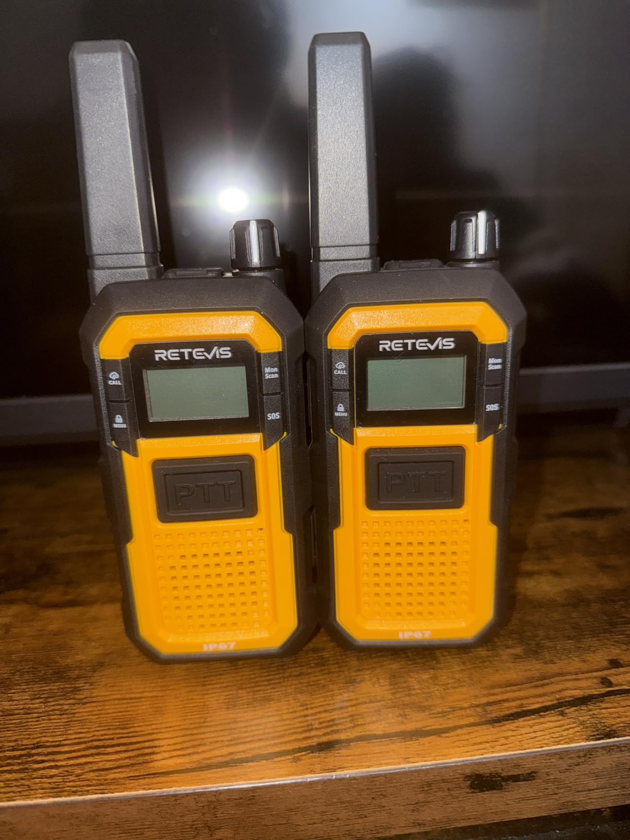 Retevis RB48 FRS Walkie Talkies Long Range, Mil-Standards 810H Two Way Radio | Rugged & IP67 Waterproof & Floating, Emergency Radio, Heavy-Duty, Dual PTT, Vibration Alert, NOAA, Rechargeable, 20hr Battery, 2 Pack customer photo 1
