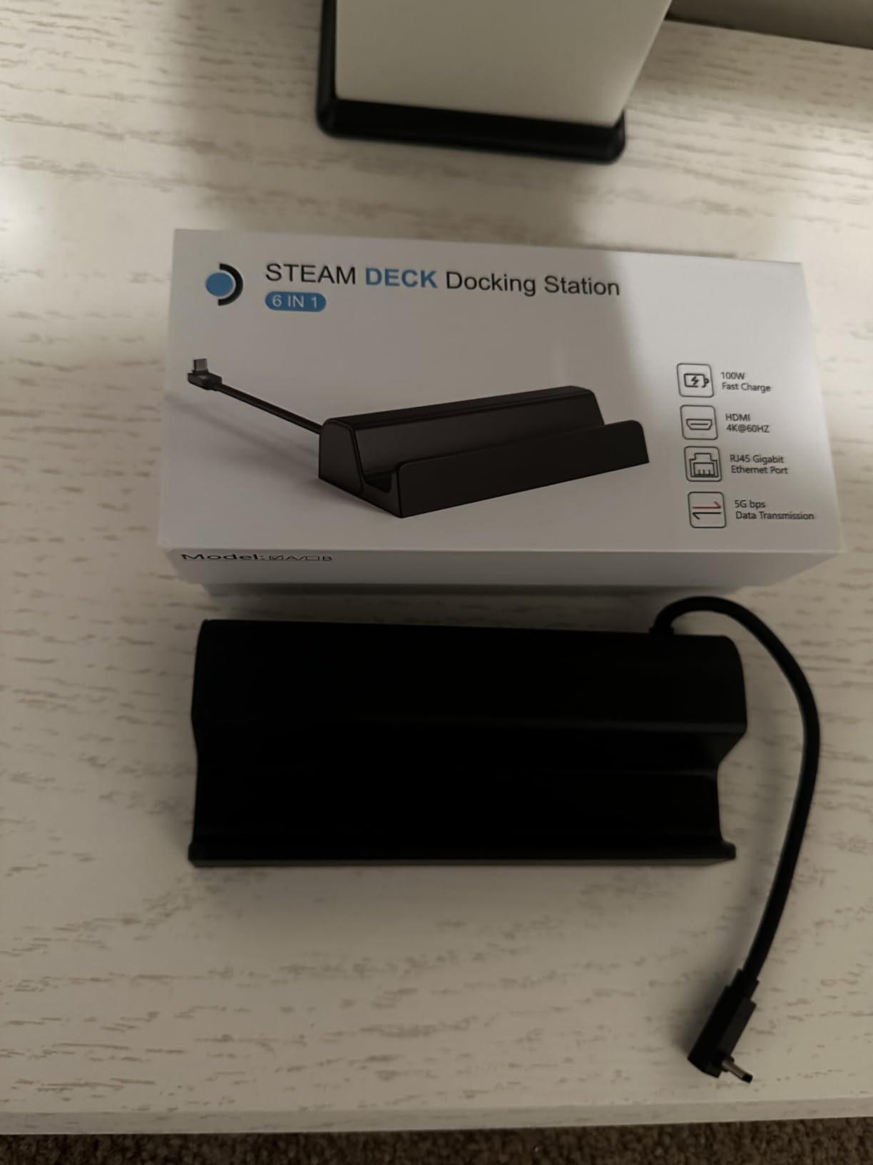 6-in-1 Docking Station for Steam Deck/ROG Ally, Steam Deck Dock with HDMI 2.0 4K@60Hz Gigabit, 1000Mbps Ethernet, 100W PD Fast Charging and 3 USB-A 3.0 USB-C Port for Valve Steam Deck OLED customer photo 1