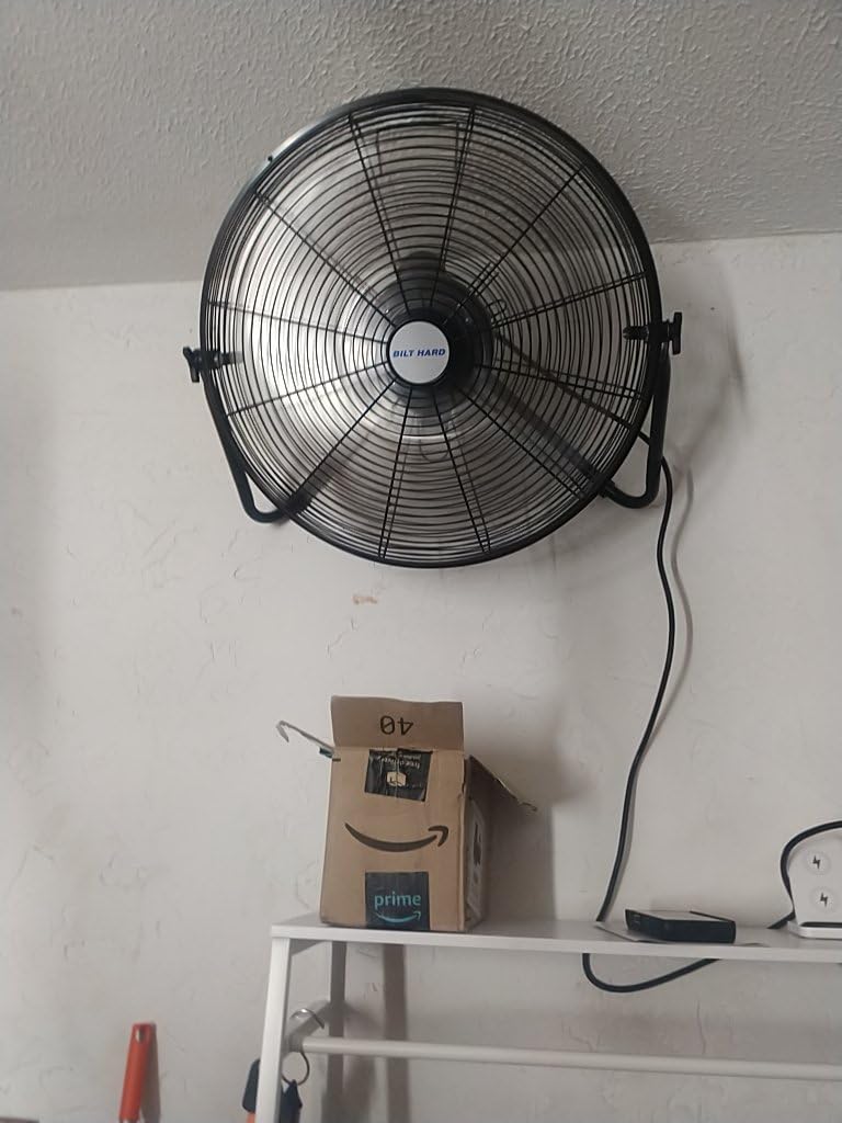 BILT HARD 20 inch Industrial Wall Fan, 4600 CFM, 3-Speeds High Velocity Wall Mount Fan with Sealed Motor, 2 Pack customer photo 1