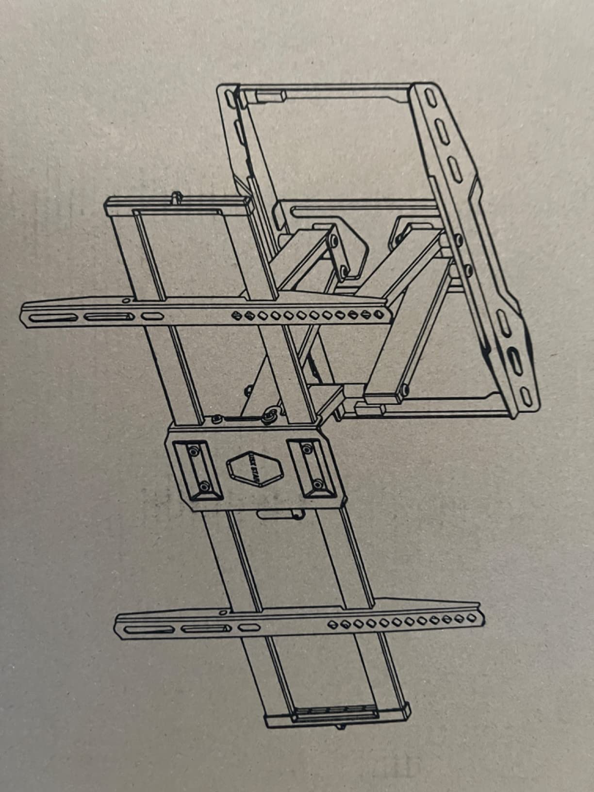 USX STAR Outdoor TV Wall Mount Full Motion for 65 70 75 85 86 90 Inch TVs | Weatherproof for 47-90