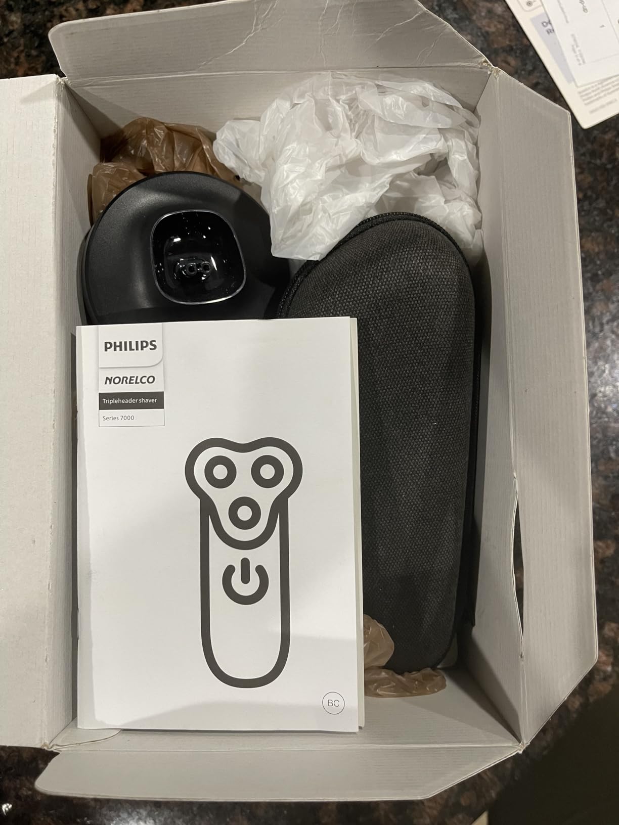 Philips Norelco 7800 Electric Shaver, Black | 45 SteelPrecision Blades, SenseIQ Technology, Nano SkinGlide coating, 360° Flexible Heads, Charging Stand, S7885/85 customer photo 2