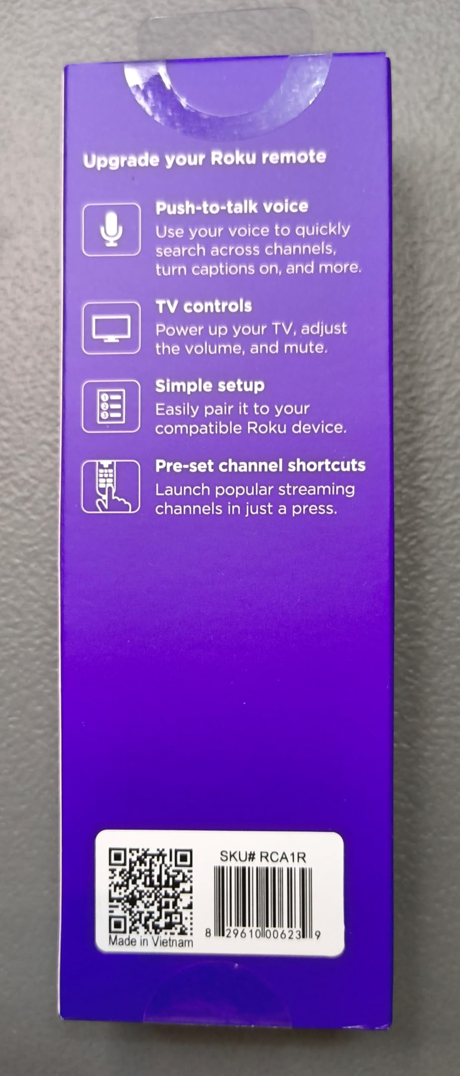 Roku Voice Remote, Replacement TV Remote Control | Voice Control, Simple Setup, & Pre-Set App Shortcuts - Compatible with Roku TV, Players, & Audio Devices customer photo 1