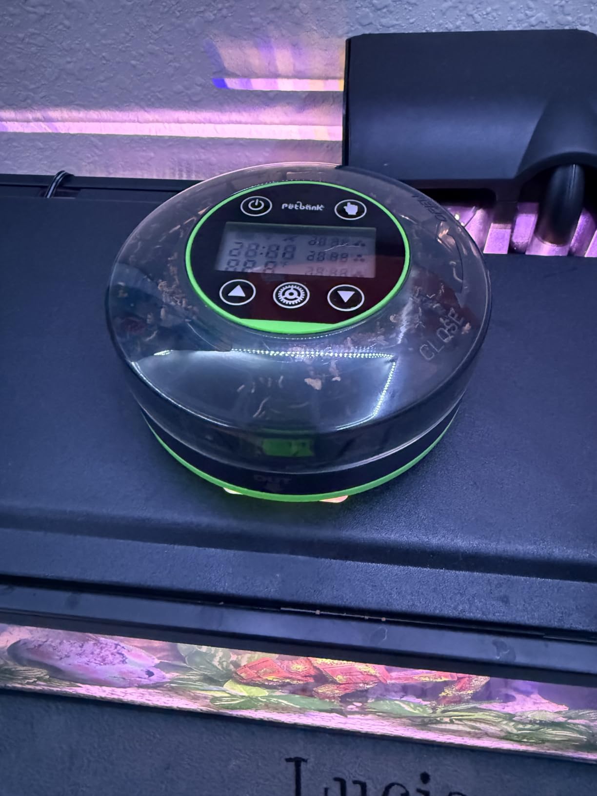 Automatic Fish Feeder for Aquarium Portion Control & Moisture-Proof | USB-C Rechargeable Auto Fish Food Dispenser with Timer, LCD Display, Vacation Precision Feeding for Small Tank Betta Turtle customer photo 1