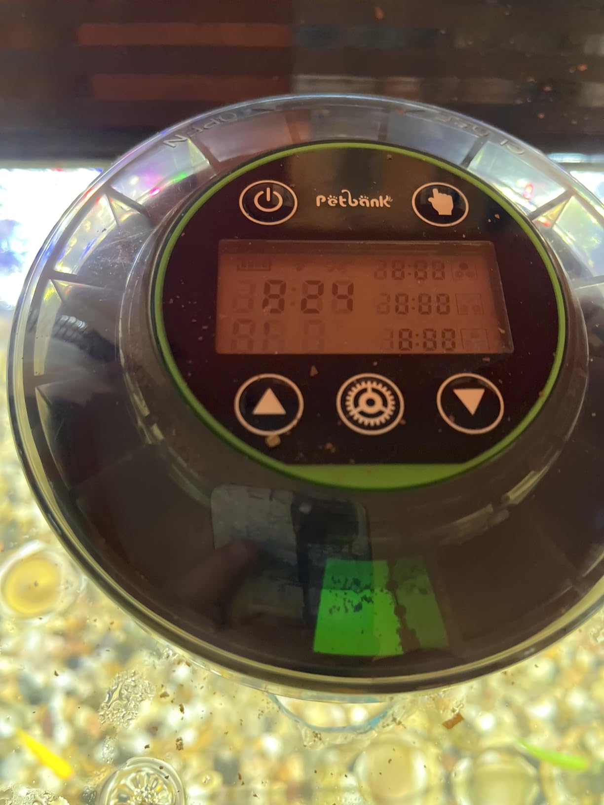 Automatic Fish Feeder for Aquarium Portion Control & Moisture-Proof | USB-C Rechargeable Auto Fish Food Dispenser with Timer, LCD Display, Vacation Precision Feeding for Small Tank Betta Turtle customer photo 2