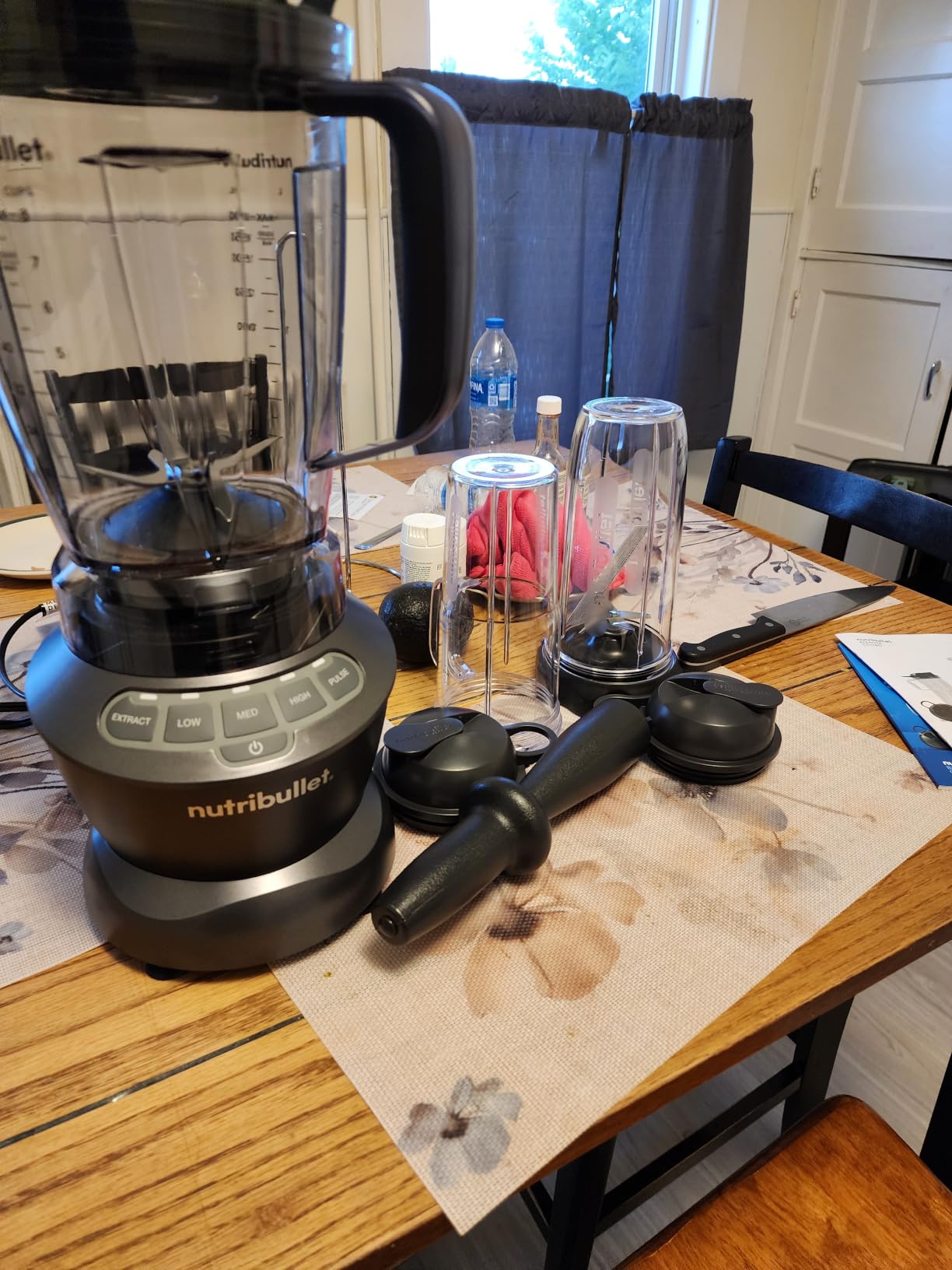Nutribullet Full-Size Blender Combo, Single-Serve & Large Capacity, 1200W, 64oz Pitcher, 32oz Cup, Extractor Blade, 3-Speed, Pulse, Smoothies, Soups, Sauces, Easy Cleaning, Dark Gray, NBF50500 customer photo 2
