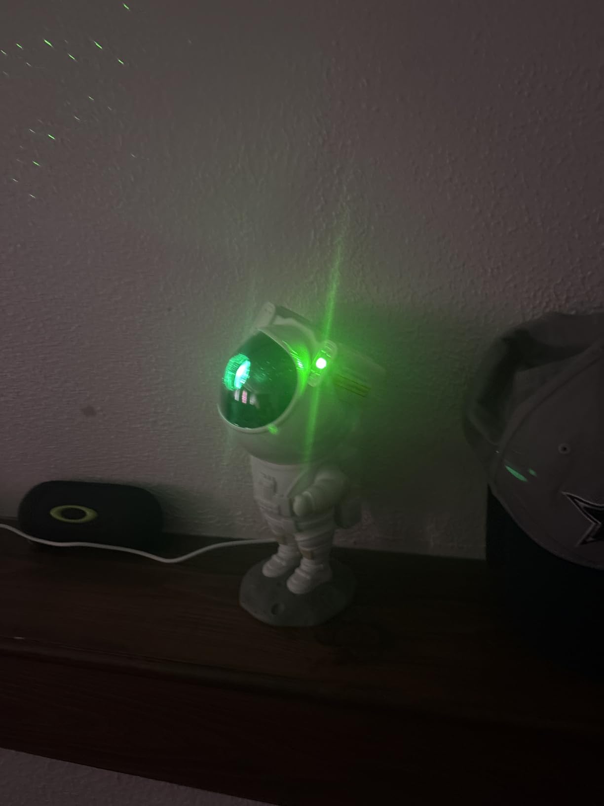 Galaxy Projector for Gaming Room Decor - Black Astronaut Star Projector, Cool Stuff for Men's Bedroom Accessories, LED Nebula Light with Remote, for Teen Boys & Gamers customer photo 1