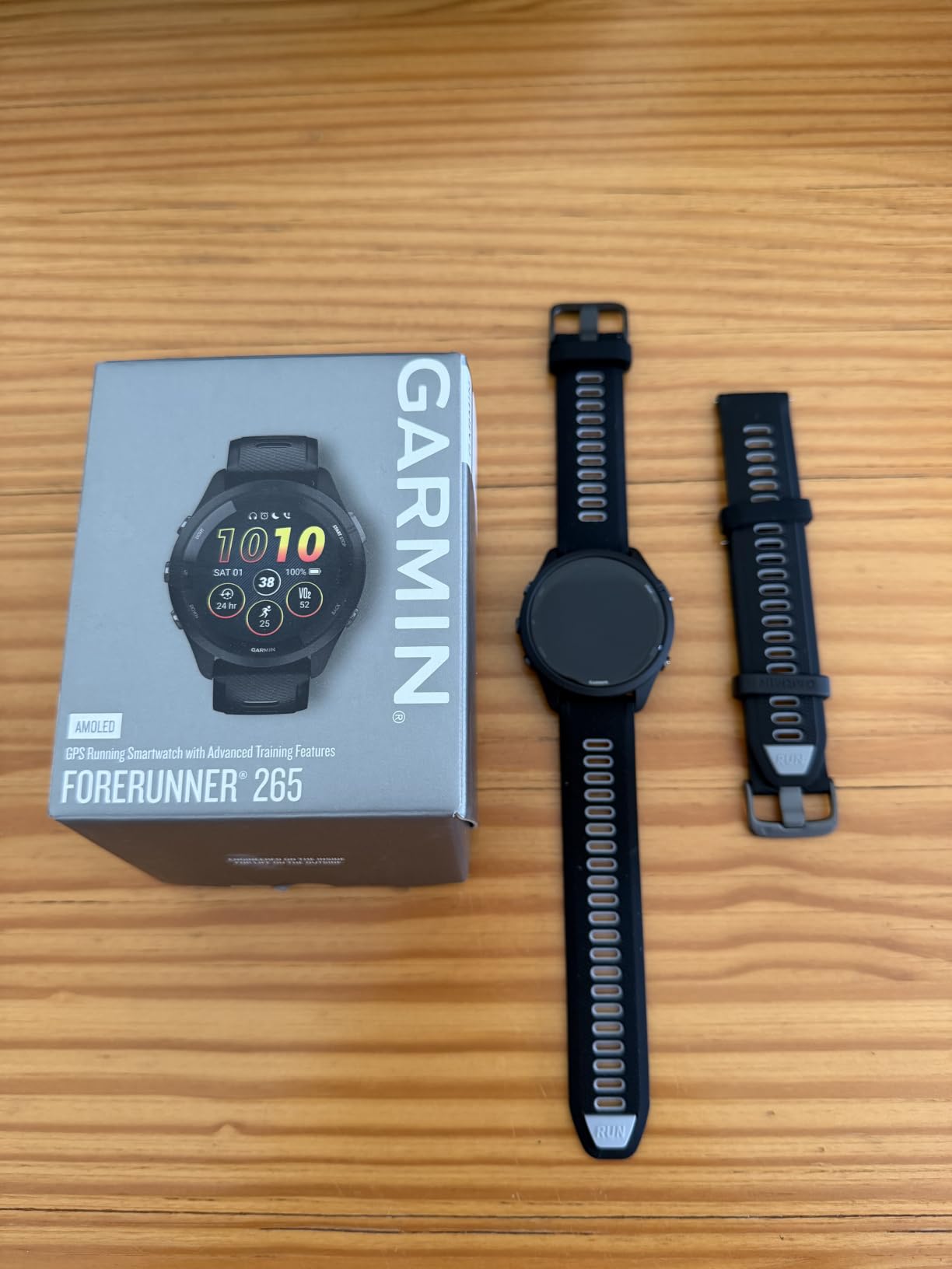 Garmin Forerunner 265, Running Smartwatch, 46mm, Black/Powder Gray | Advanced Training Metrics & Recovery Insights, Music On Your Wrist, Garmin Coach, Daily Suggested Workouts customer photo 2