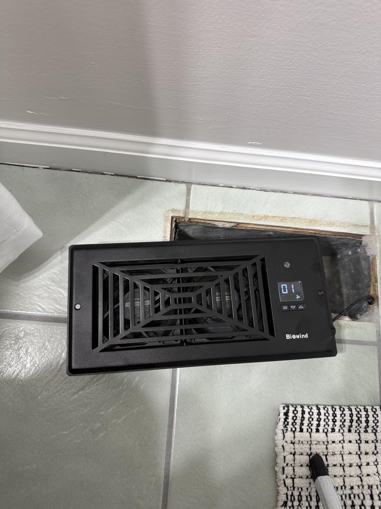 BIOWIND Quiet Smart Register Booster Fan Fits 4