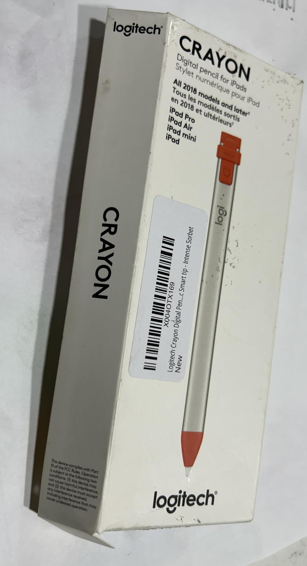 Logitech Crayon Digital Pencil for All iPads (2018 and Later) with Apple Pencil Technology, Anti-Roll Design, Dynamic Smart Tip customer photo 2