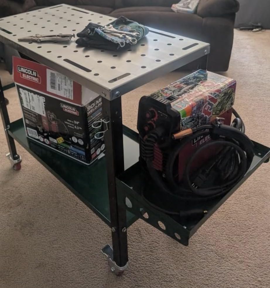 Lincoln Electric 90i MIG and Flux Core Wire Feed Weld-PAK Welder, 120V Welding Machine, Portable w/Shoulder Strap, Protective Metal Case, Best for Small Jobs, K5256-1 customer photo 2