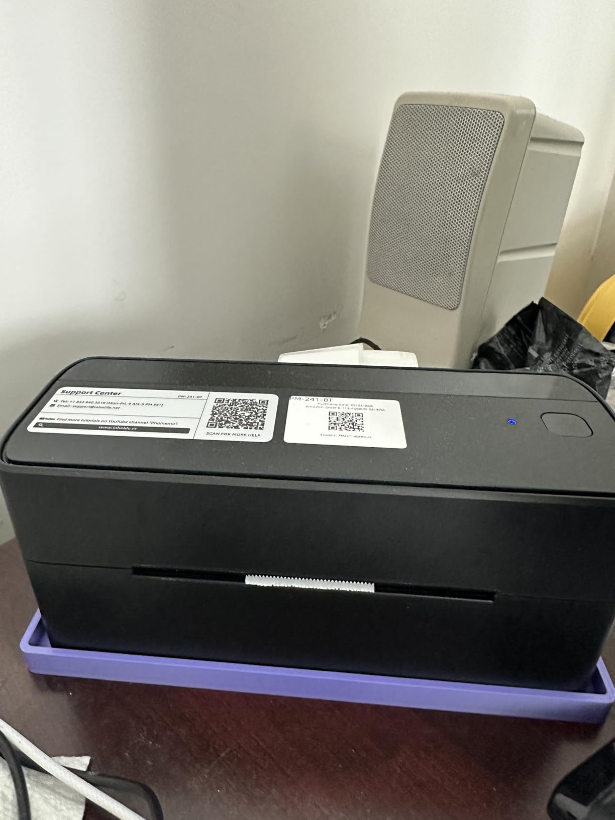 Phomemo Bluetooth Thermal Label Printer, 241BT 4X6 Wireless Shipping Label Printer for Small Business, Pink Labels Printers for Shipping Package, Compatible with iPhone, Android, Shopify, Amazon, USPS customer photo 1