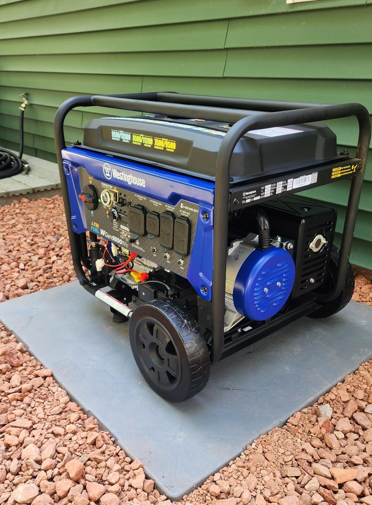 Westinghouse 12500 Peak Watt Tri-Fuel Home Backup Portable Generator, Remote Electric Start, Transfer Switch Ready, Gas, Propane, and Natural Gas Powered customer photo 1