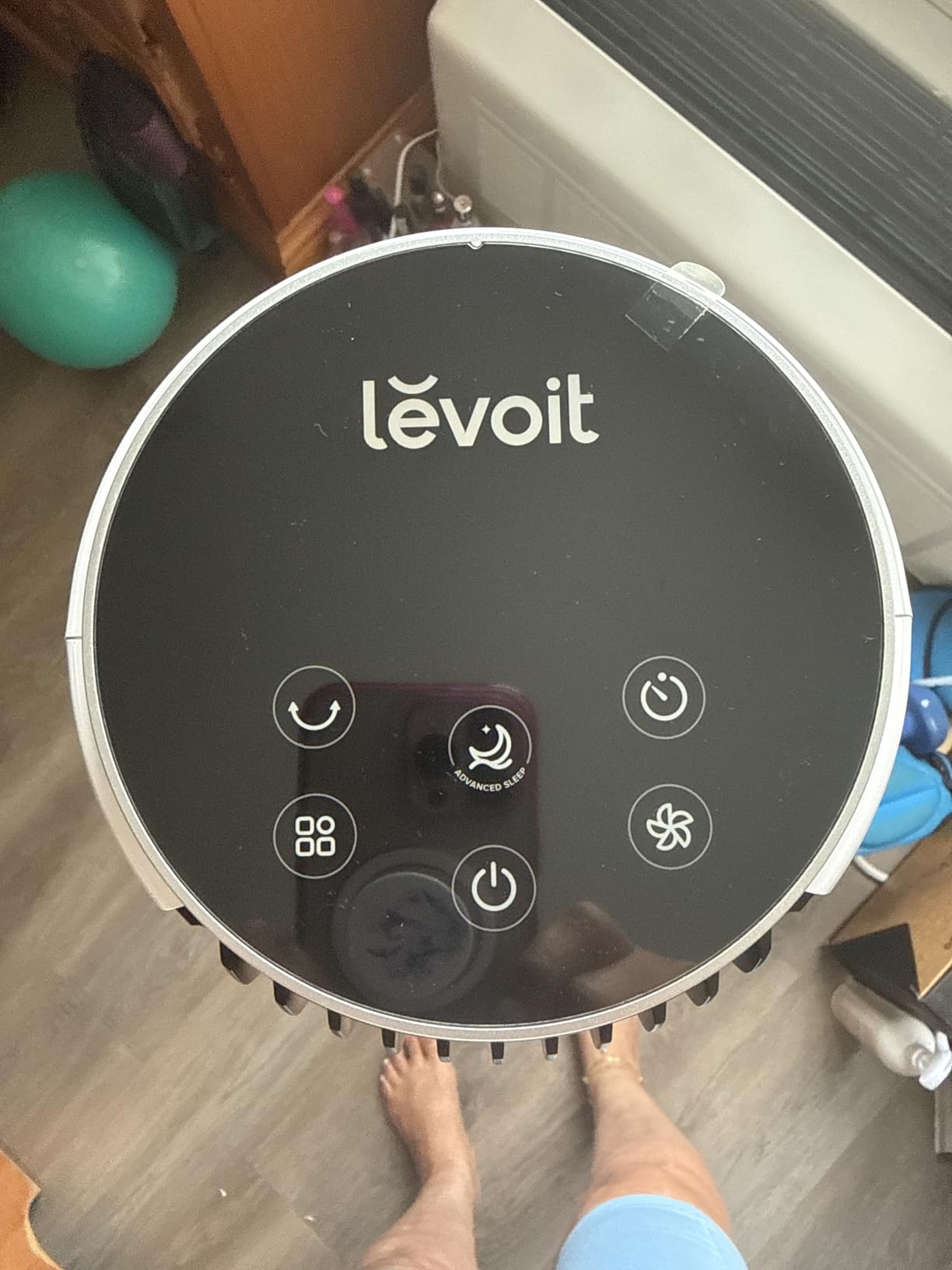 Levoit Tower Fan for Bedroom, 28ft/s Fans that Blow Cold Air, 28dB Quiet | Standing Floor Fan for Room, 90° Oscillating, 5 Speeds 4 Modes & Temp Sensor, Bladeless, 12H Timer, Remoter, 36 inch, White customer photo 2