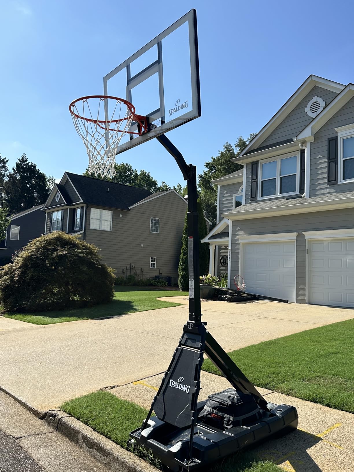 Spalding Momentous EZ Assembly Portable Adjustable Outdoor Basketball Hoop - Assembles in 30 Minutes or Less customer photo 1