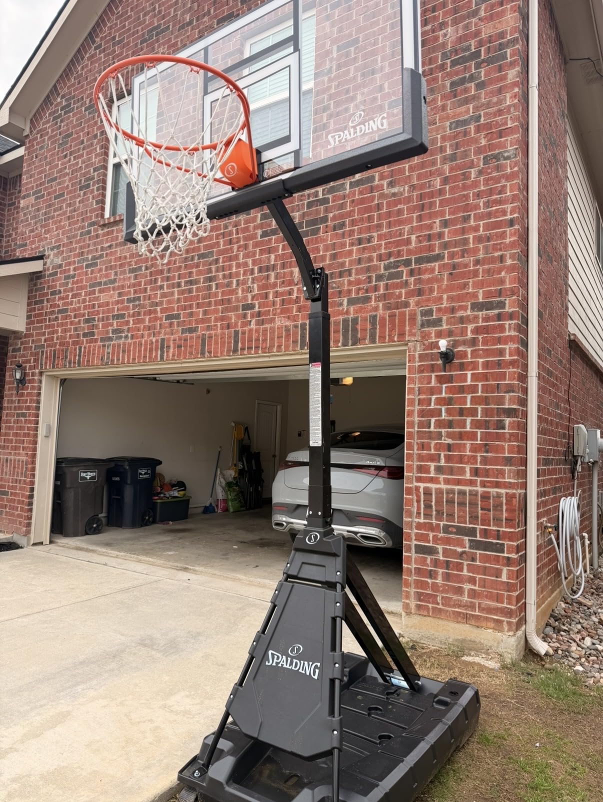 Spalding Momentous EZ Assembly Portable Adjustable Outdoor Basketball Hoop - Assembles in 30 Minutes or Less customer photo 2