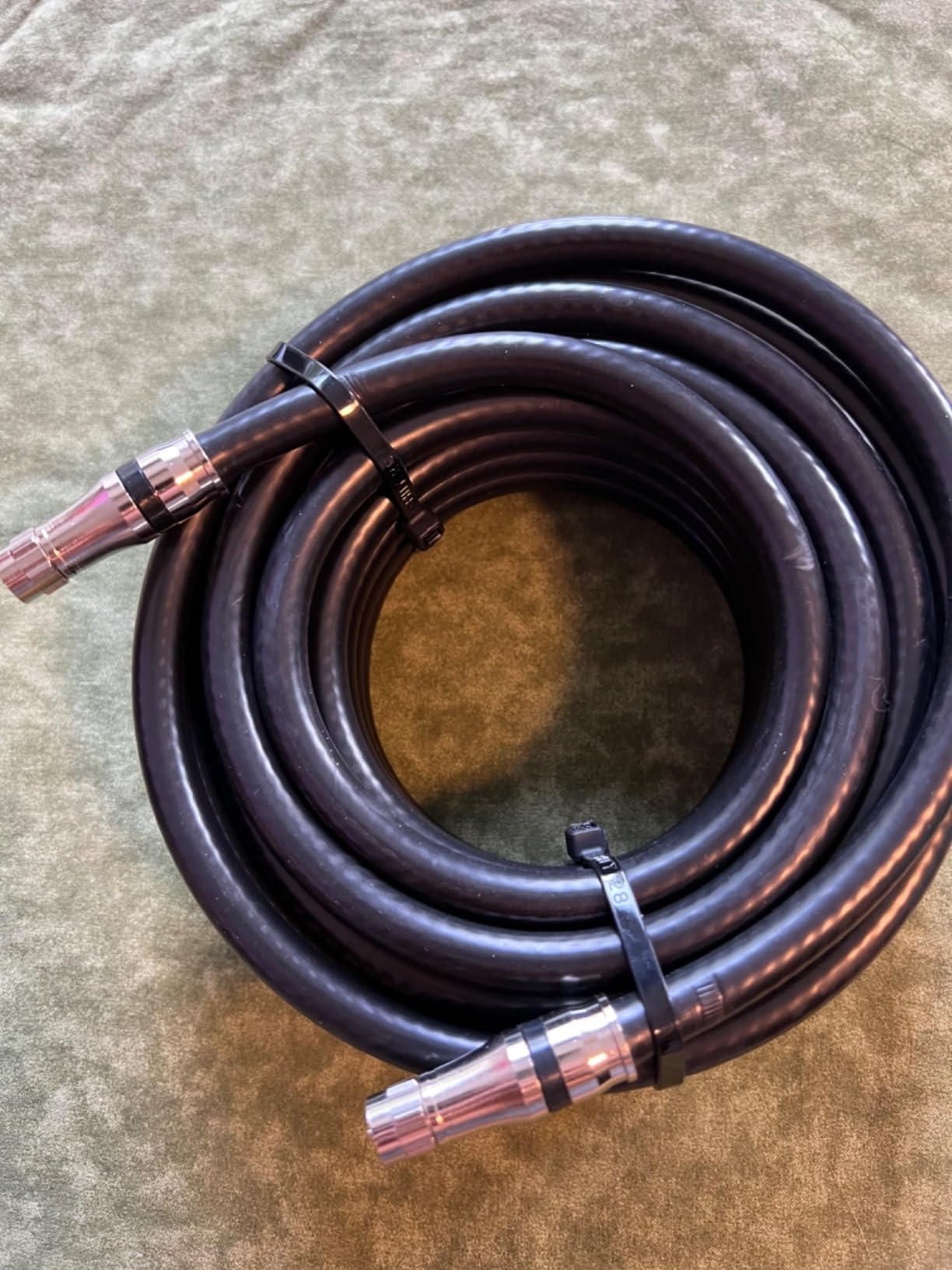 MOOKEERF RG11 Coaxial Cable 50ft, Low Loss 14AWG RG11 Coax Cable 75ohm with F Type Connector High Definition for CATV, Satellite Dish, VHF/UHF, Radio, TV Antennas customer photo 2