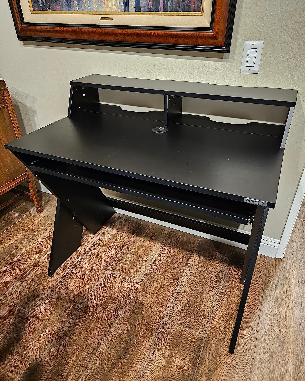 Glorious Sound Desk Compact Professional Studio Workstation, Walnut (AMS-SOUND-DESK-COM-WAL) customer photo 2