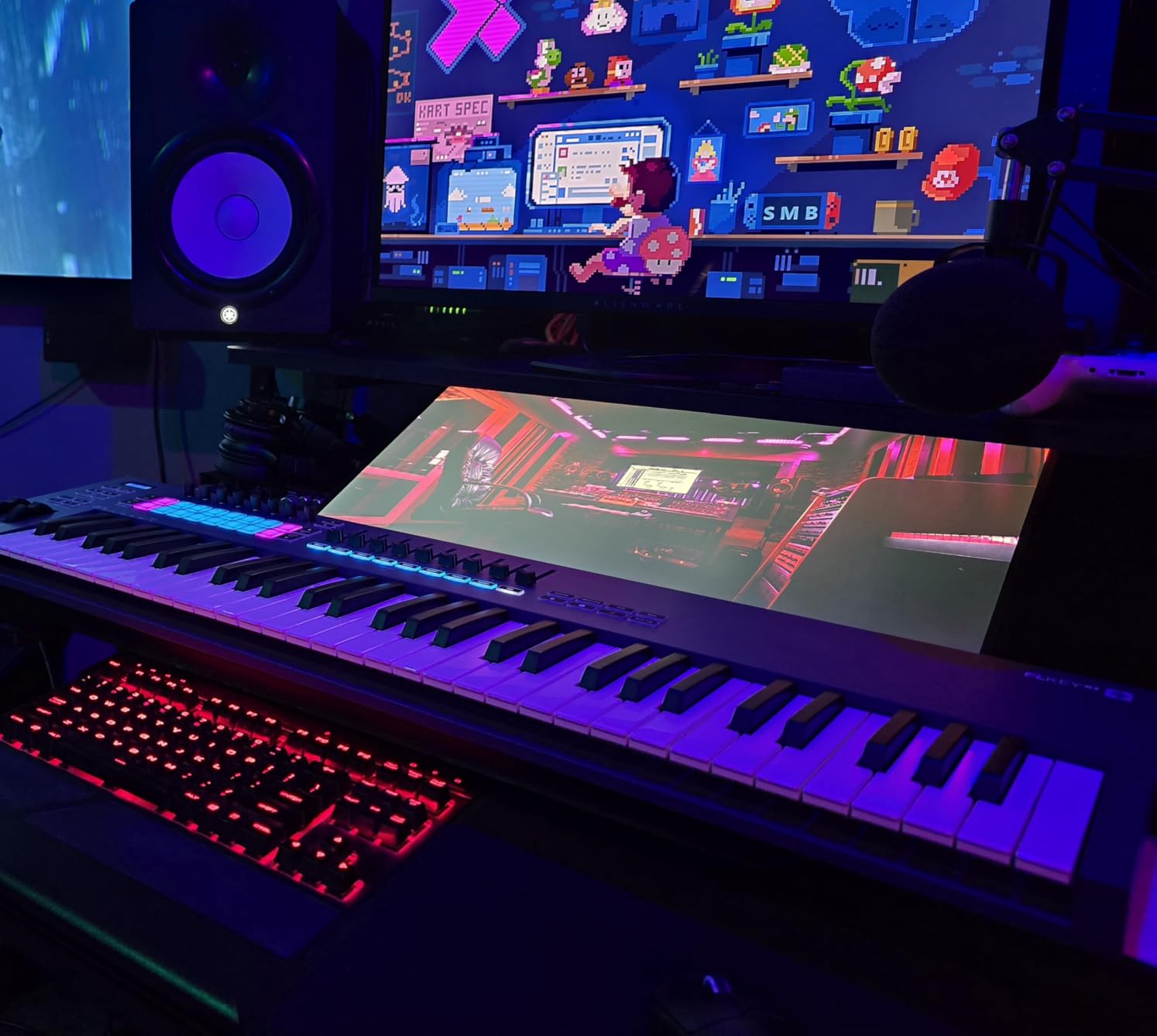 Novation FLkey 49 USB MIDI Controller Keyboard | USB-C, 49 Semi-Weighted Keys, 16 Pads, Faders, 8 Encoders, Pitch/Mod Wheels, Scale Mode, 5-Pin MIDI Out, FL Studio customer photo 1