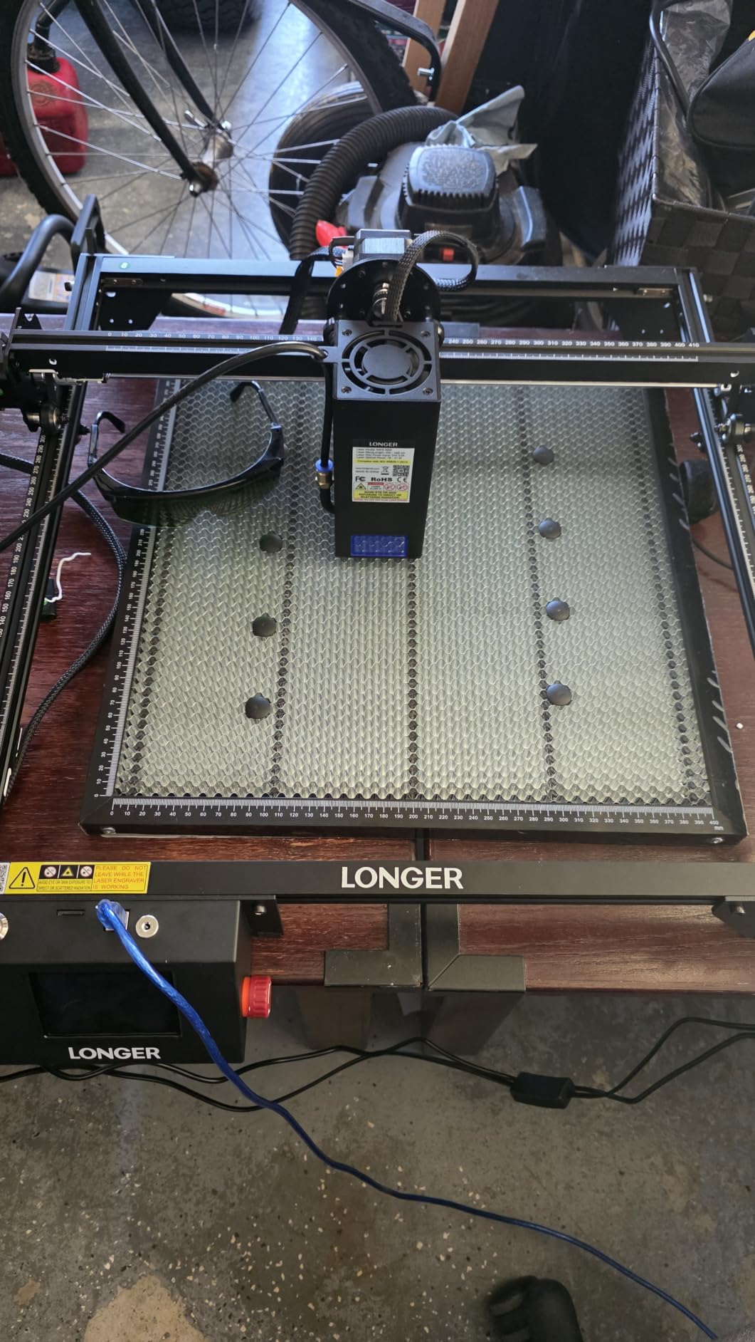 Longer RAY5 20W Laser Engraver with Air Pump and 17.3