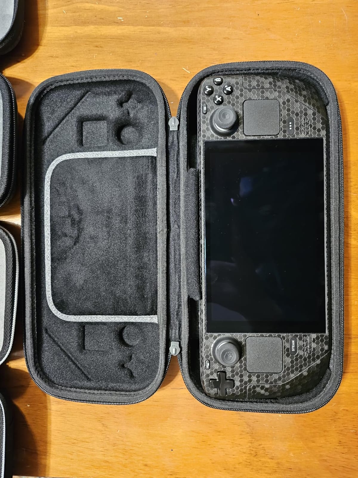 tomtoc Slim Carrying Case for Steam Deck/OLED, Protective Travel Bag | Portable Hard Shell Cover for Steam Deck & Accessories, Lightweight Odorless Felt Storage Bag customer photo 1