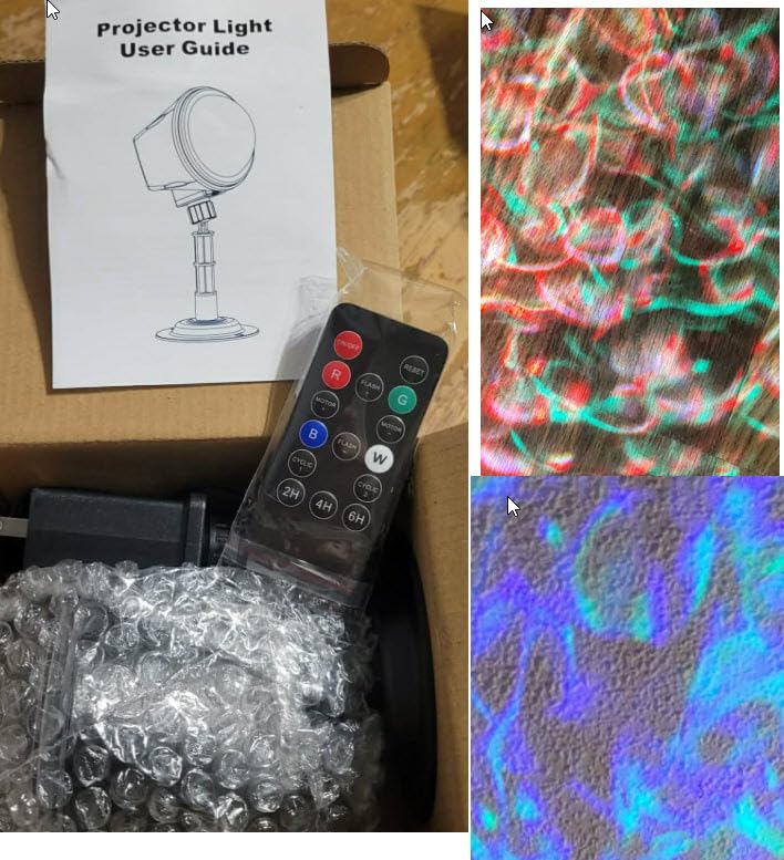 Laser Christmas Projector Lights Outdoor, Firefly Light Show for Trees | 3 Colors, RF Remote, Waterproof, Indoor Holiday Halloween Decoration, Christmas Gift, Wedding, Home Decor, Party, Garden customer photo 2