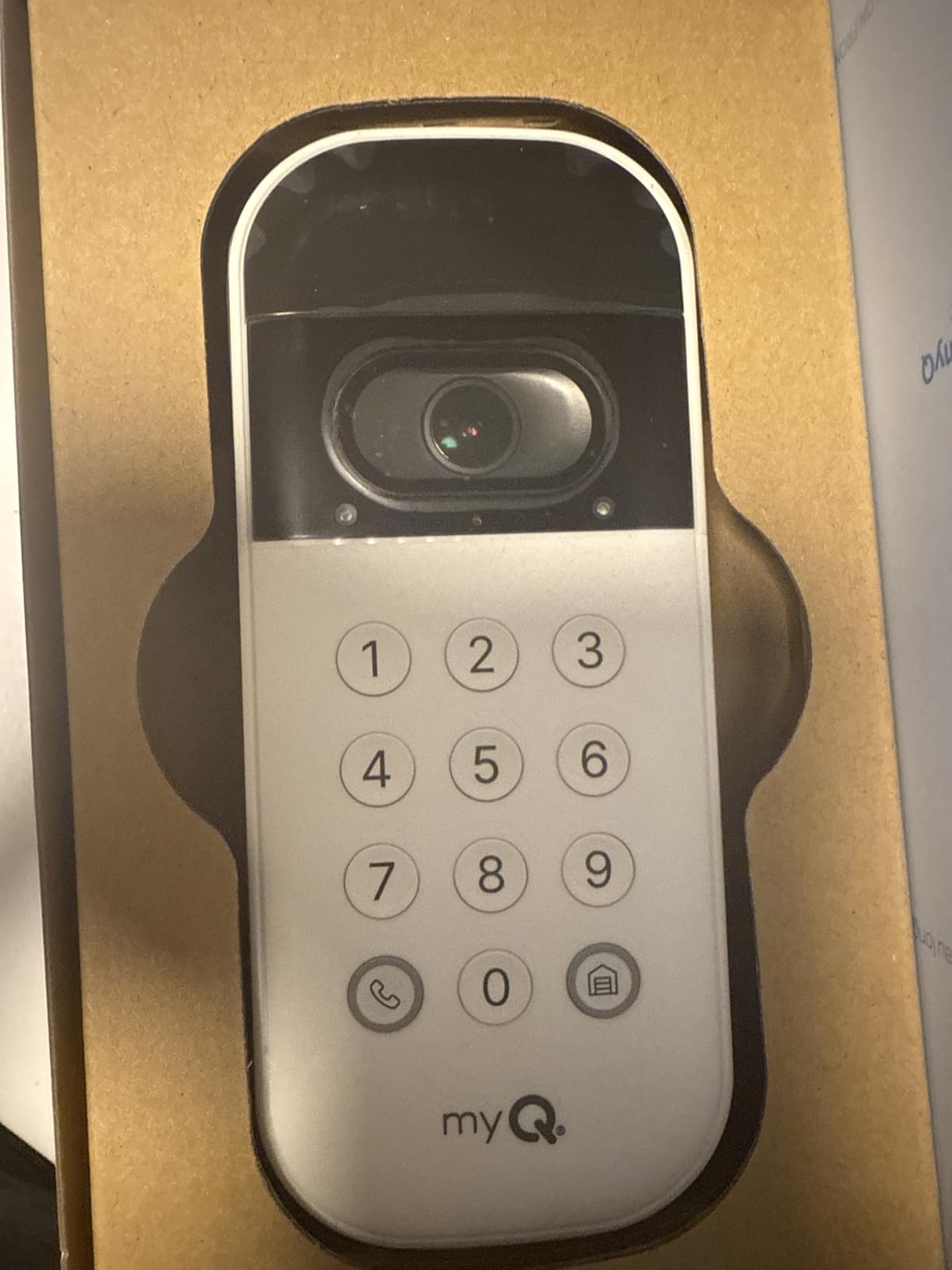 myQ Smart Garage Door Video Keypad with Wide-Angle Camera, Customizable PIN Codes, and Smartphone Control customer photo 1