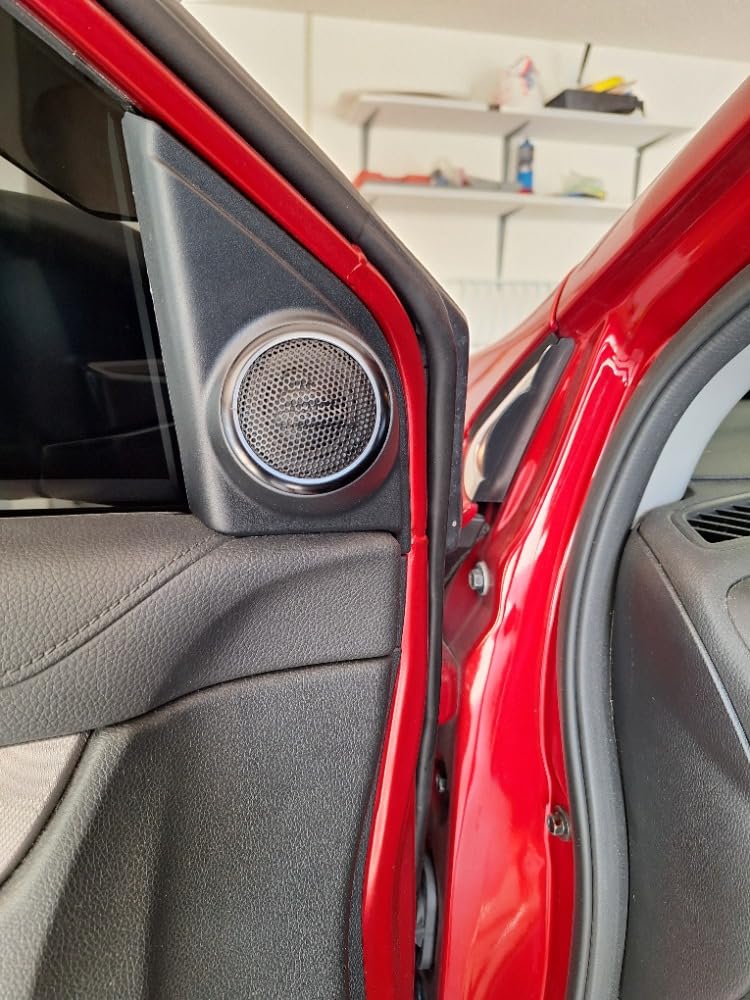 PRV AUDIO Soft Dome Tweeters 240 Watts 4 Ohm TW150SD-4 with Built-in Crossover, 32 mm Silk Dome, Neodymium Magnet for Car Audio and Motorcycle Systems Easy Flush Mount (Pair) customer photo 2