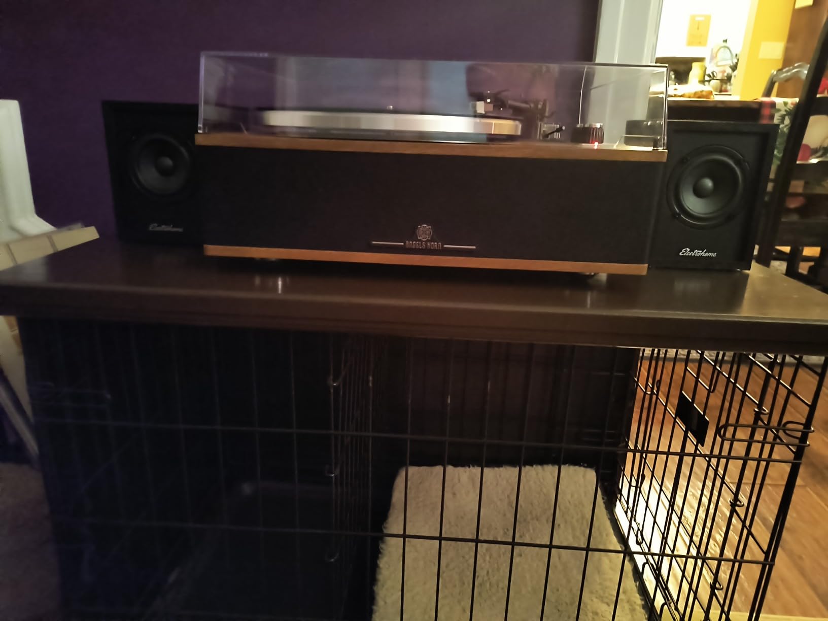Electrohome Huntley Powered Bookshelf Speakers with Built-in Amplifier and 3