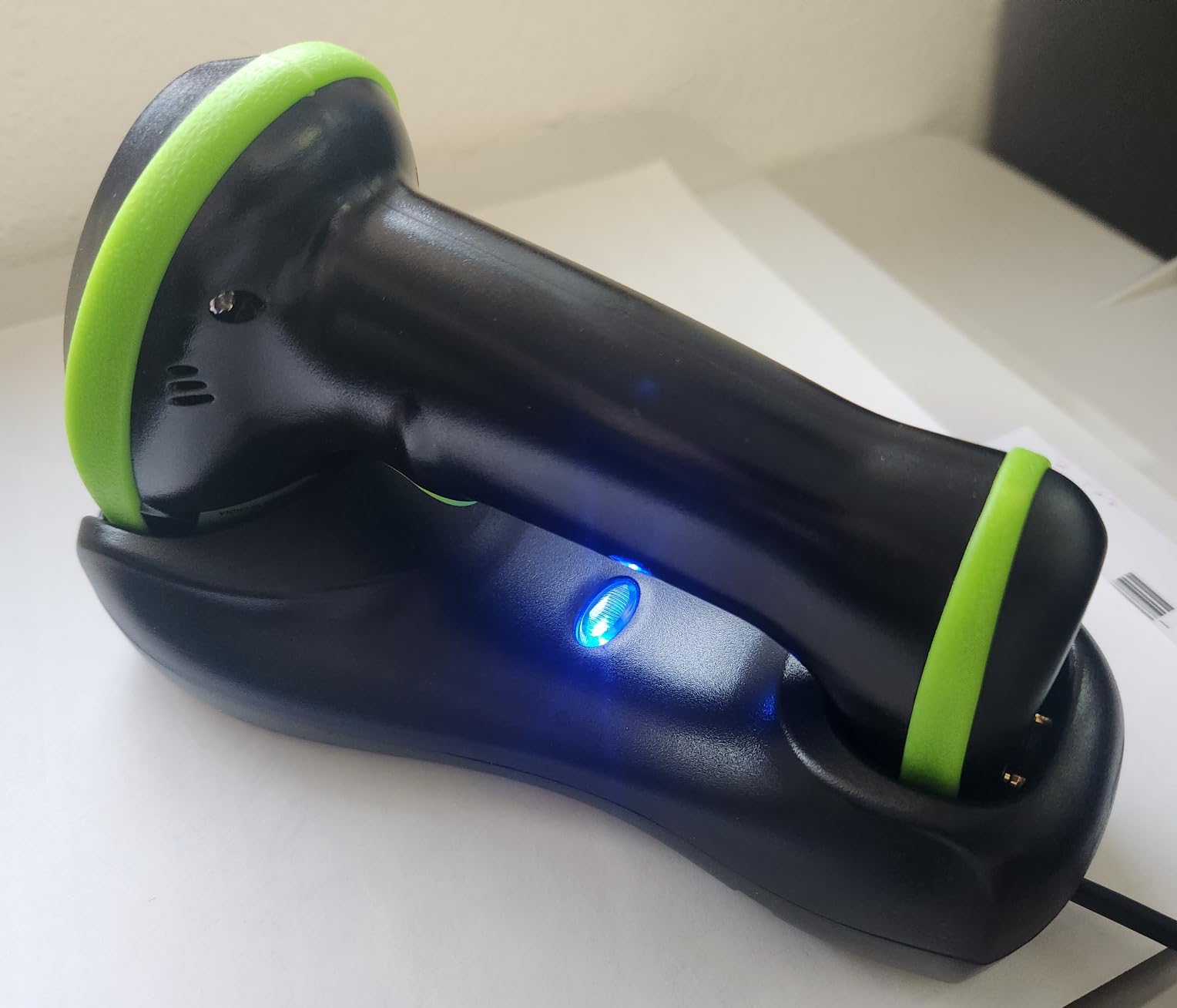 Tera Barcode Scanner Wireless with Screen: Pro Version 1D 2D QR with Setting Keypad Charging Cradle Works with Bluetooth 2.4G Wireless USB Wired Handheld Bar Code Reader HW0009 customer photo 1