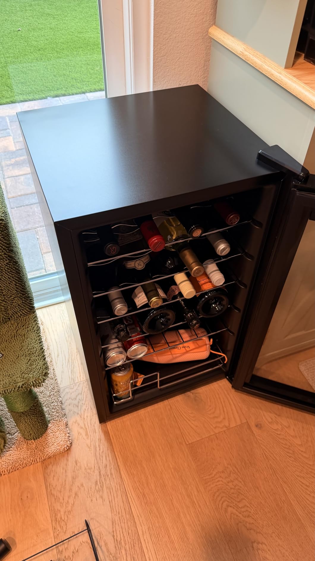 BODEGACOOLER 24 Bottle Wine Cooler, Wine Fridge for Office, Kitchen & Bar | Freestanding & Under Counter, 6 shelves, Fast Cooling Compressor, Digital Temp Control, Low Noise, UV-Protected Glass Door customer photo 2